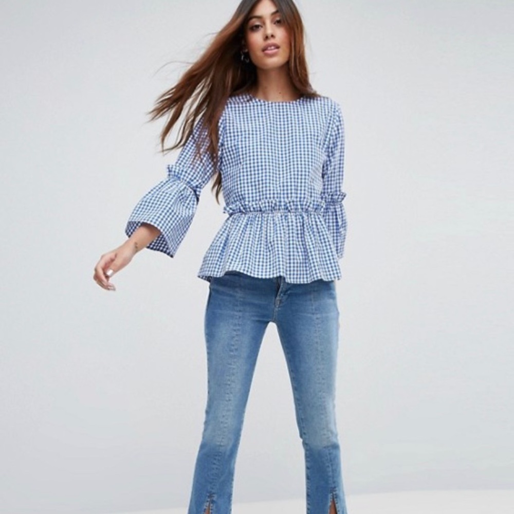 Cotton Ruffle Smock Top - Picture 2 of 2
